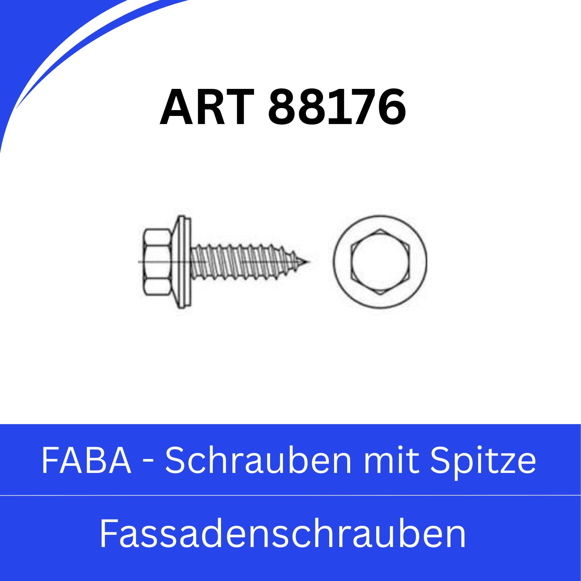 Bild von FABA-Schrauben mit Spitze (Fassadenbauschrauben)